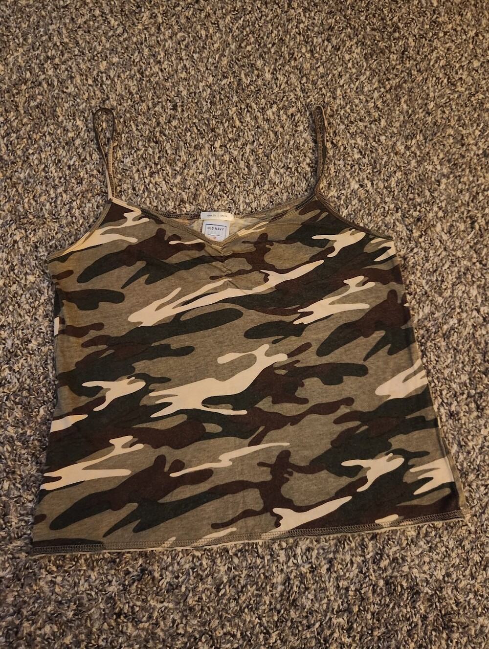 Old Navy Camo Camouflage Cami Tank Top M